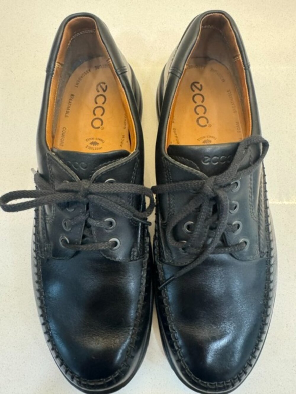 Ecco "Seawalker" Black Men's Oxfords sz 45